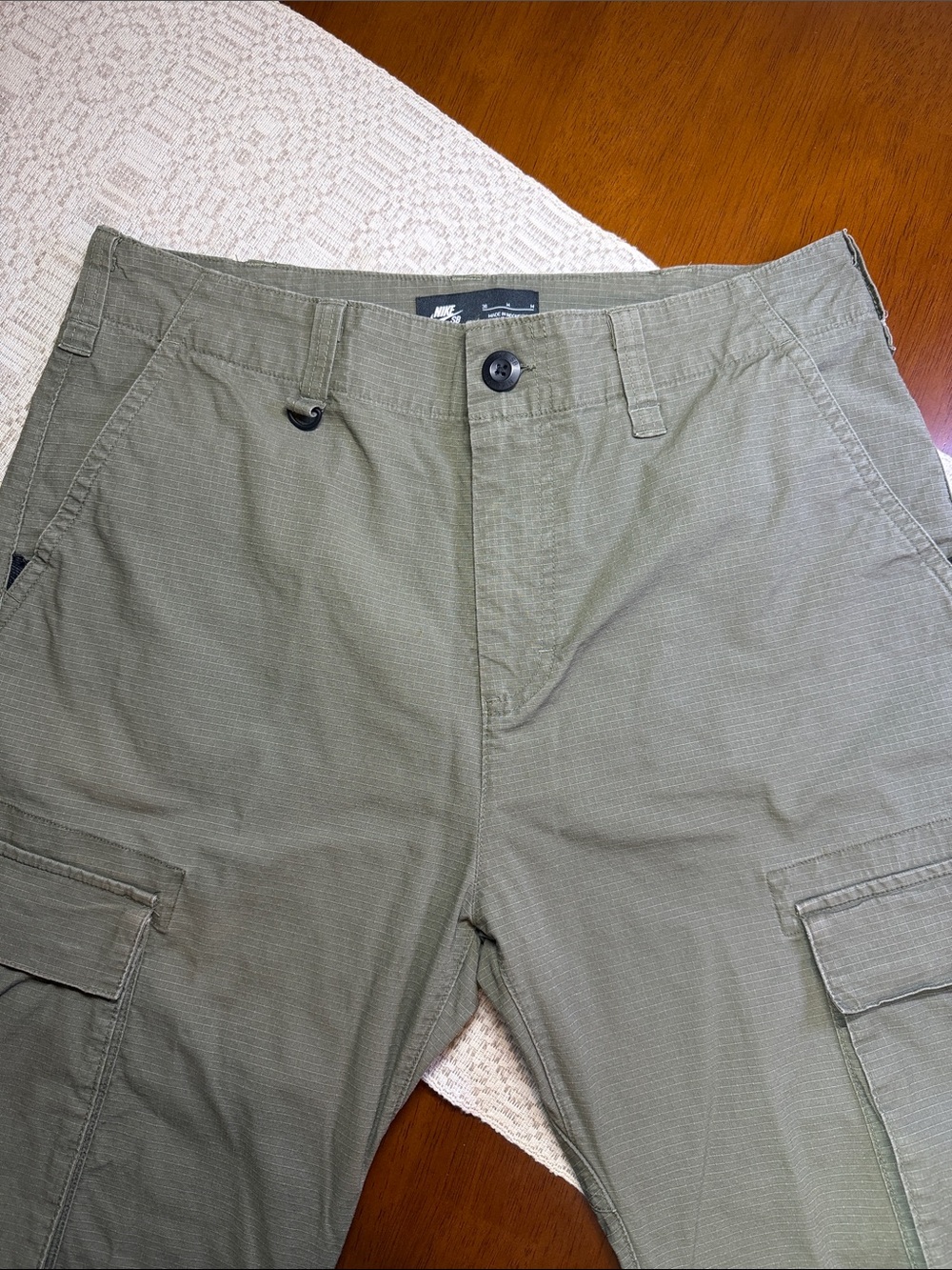 Nike SB Flex Skateboarding Rip Stop Cargo Pants Men's Size 30 #916101-222